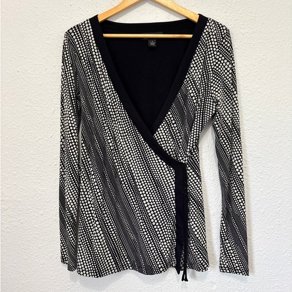vintage micro mesh faux wrap blouse y2k cool girl going out top euro geometric
